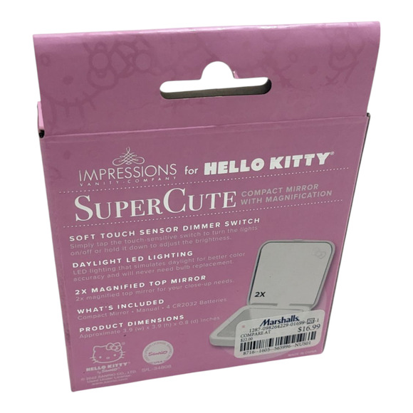 Impressions Vanity for Hello Kitty LED Compact Mirror Super Cute Magnification‎ - Picture 2 of 3